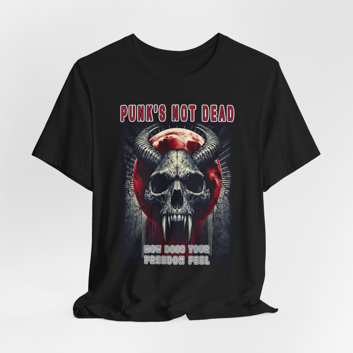 Punk's Not Dead freedom - Unisex Short Sleeve Shirt for Music Lovers