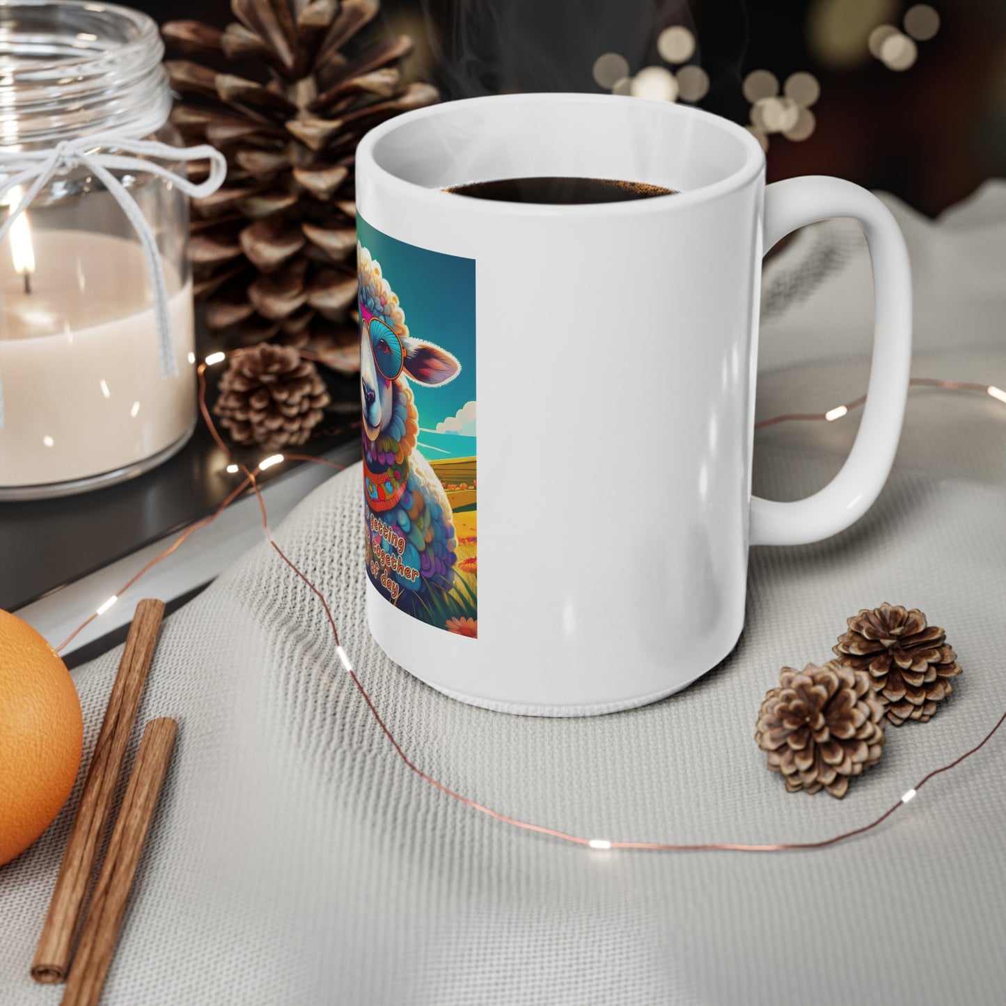 Whimsical Sheep Coffee Mug - Perfect for Cozy Mornings