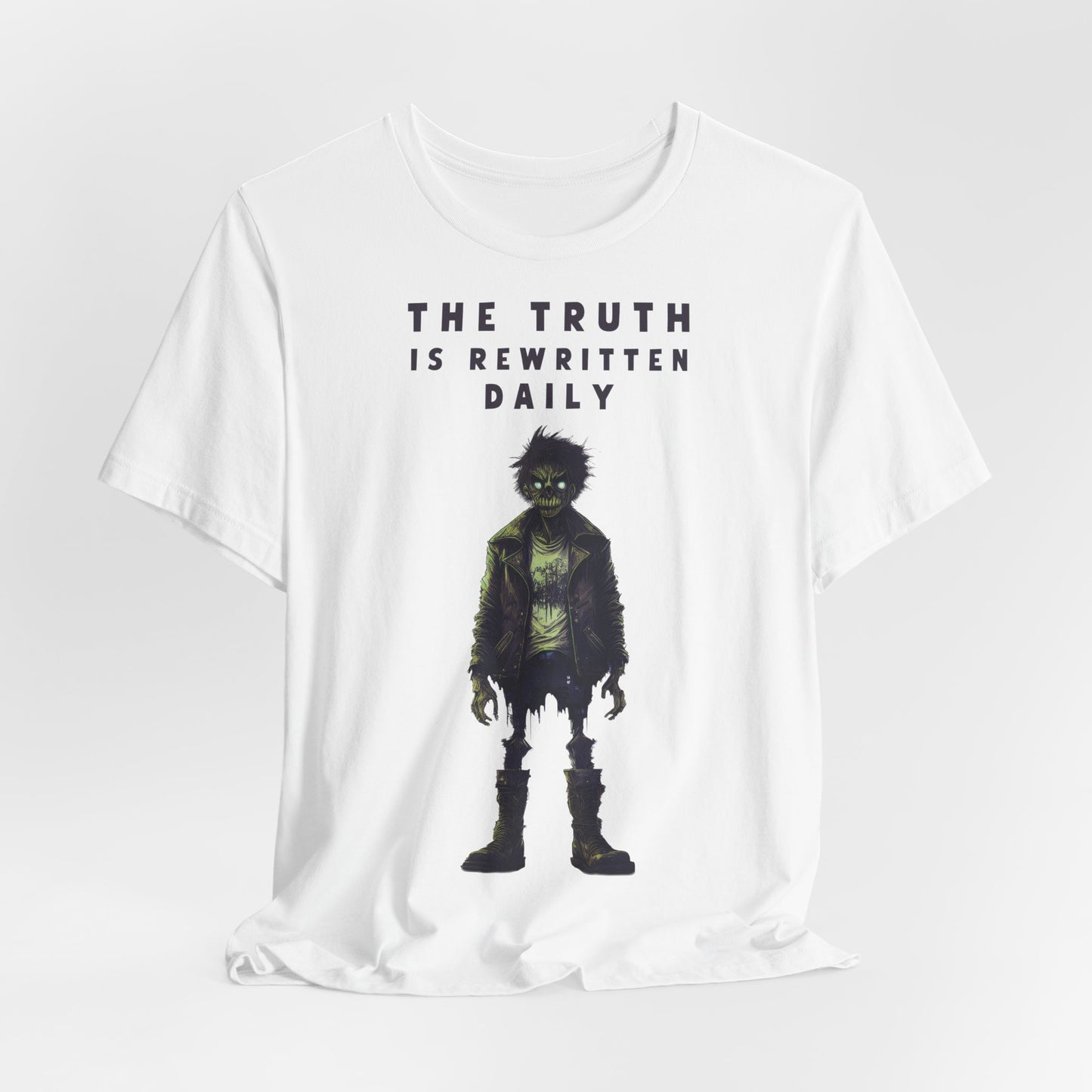 The Truth Is Rewritten Daily Unisex T-Shirt - Edgy Graphic Tee for Truth Seekers