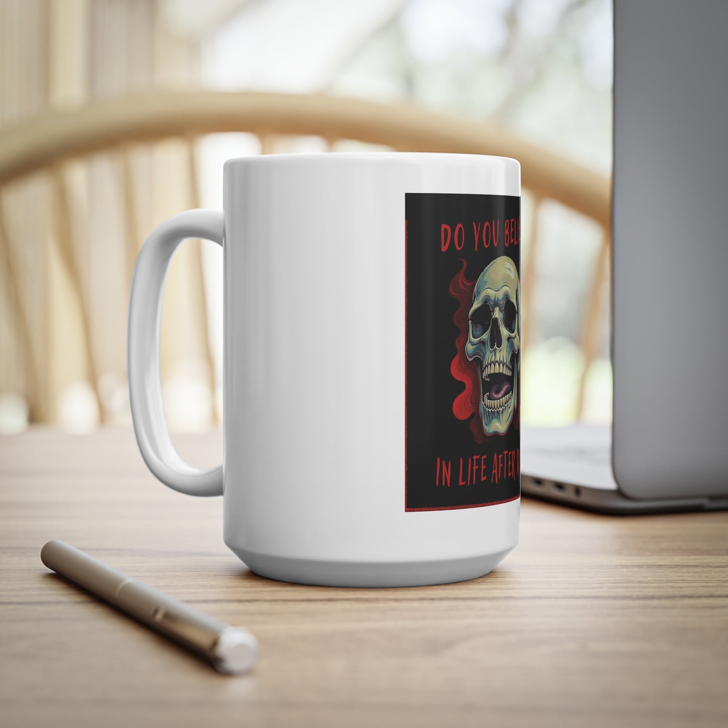 Coffee Mug - DO YOU BELIEVE IN LIFE AFTER WORK Fun Design, Ceramic, 11oz, 15oz