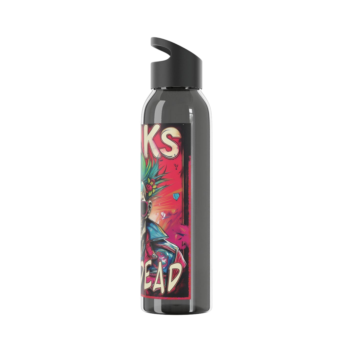 Punk Style Water Bottle - Bold Skull Design for Trendsetters