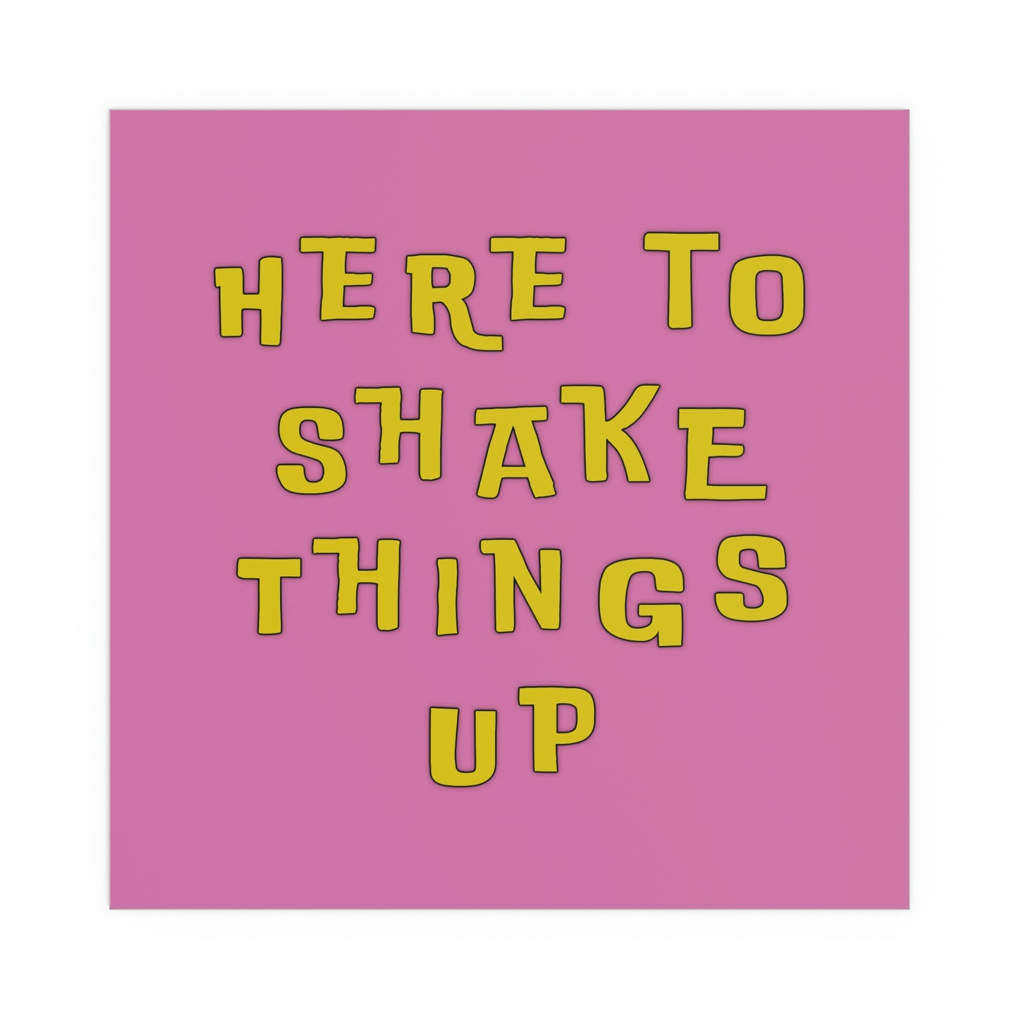 shake things up