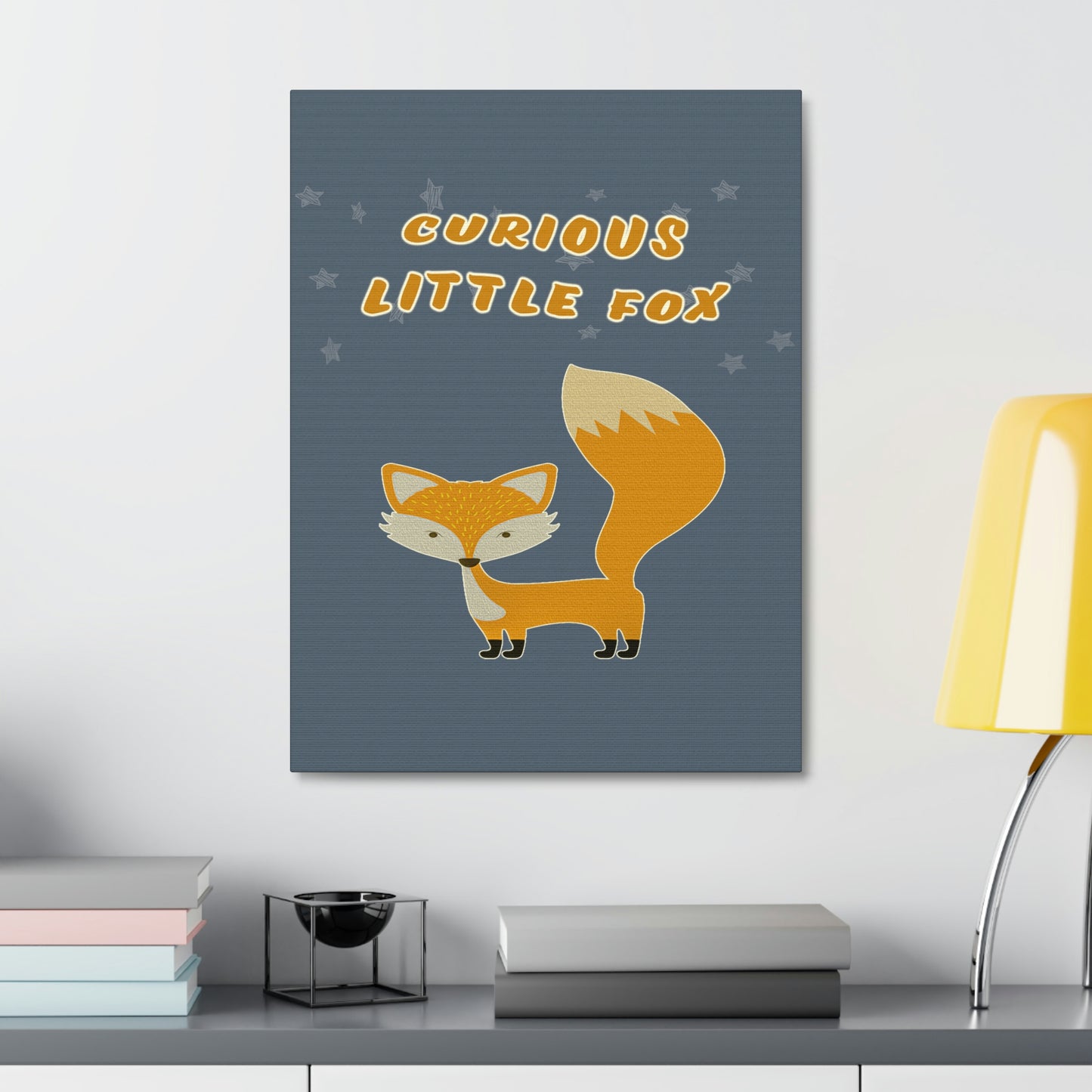 Curious little fox canvas