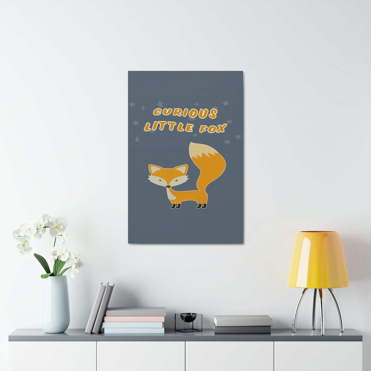 Curious little fox canvas