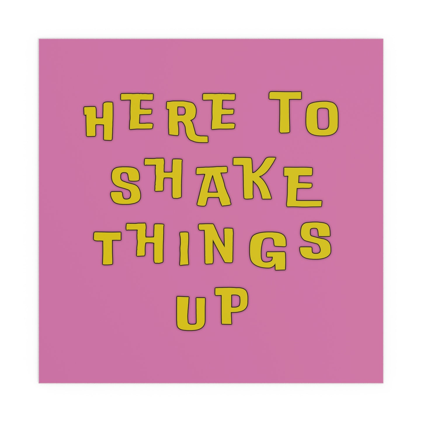 shake things up