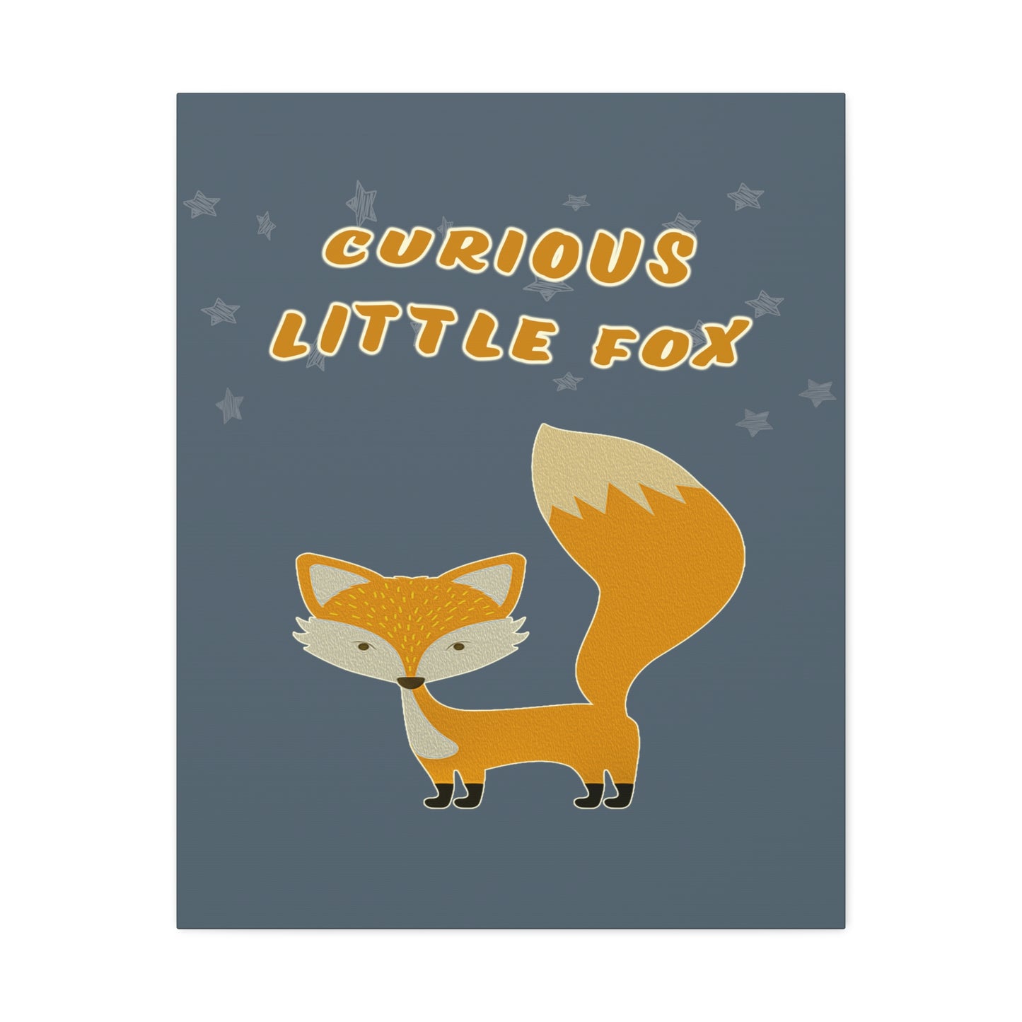Curious little fox canvas