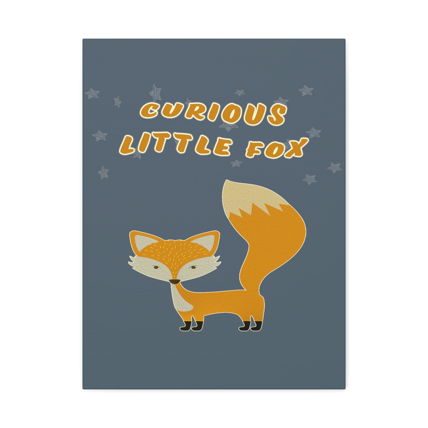 Curious little fox canvas