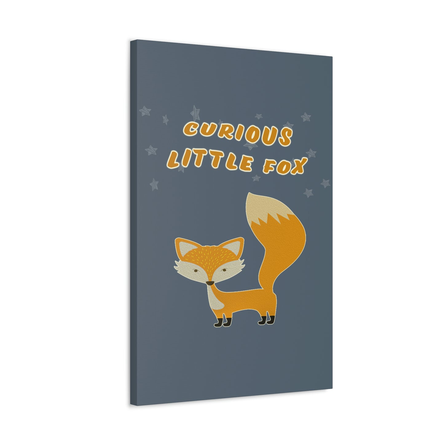 Curious little fox canvas