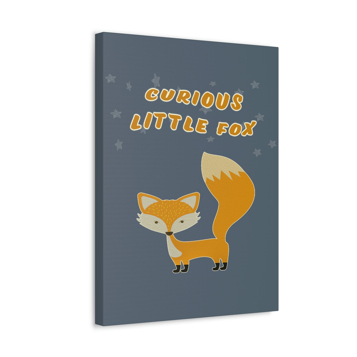 Curious little fox canvas