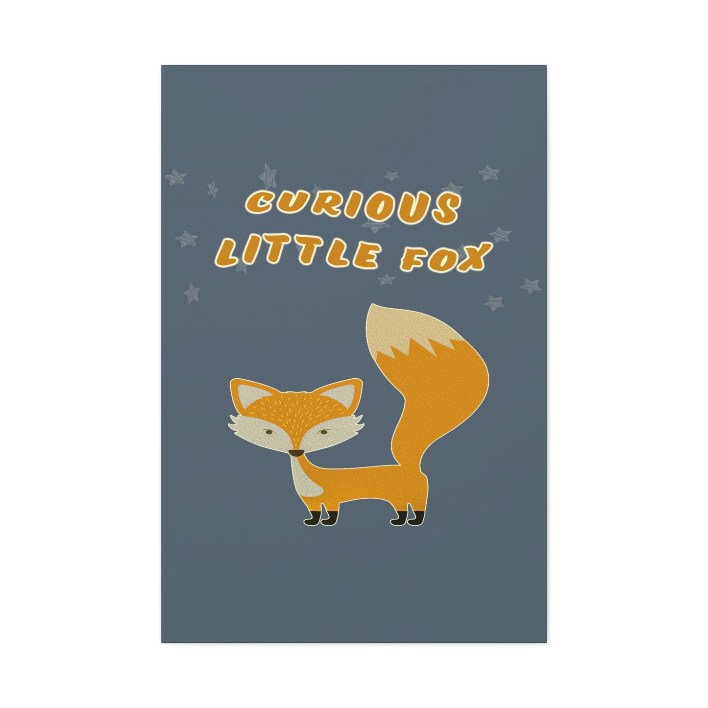 Curious little fox canvas