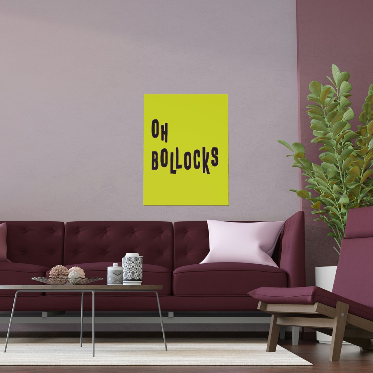 oh bollocks Silk Posters