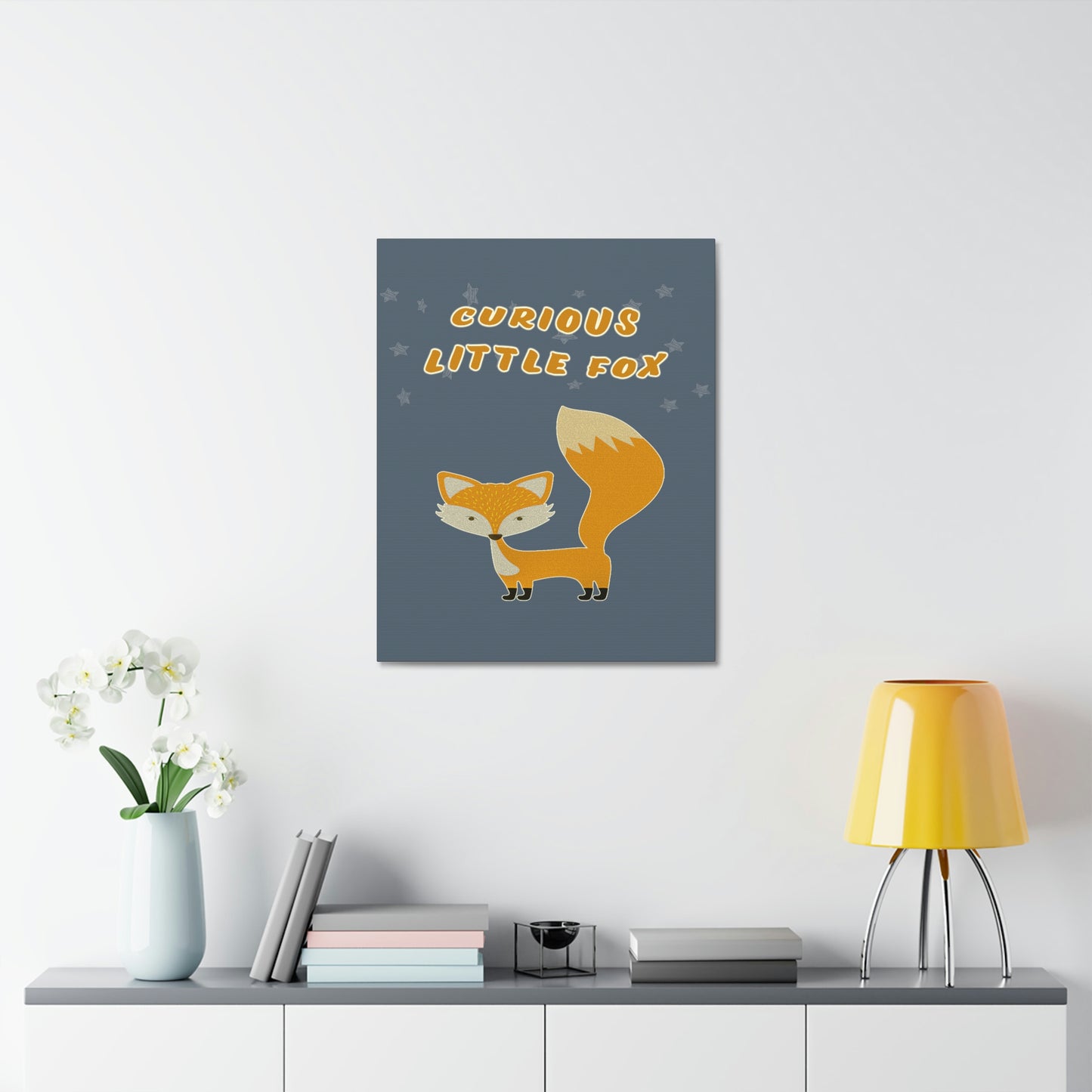 Curious little fox canvas