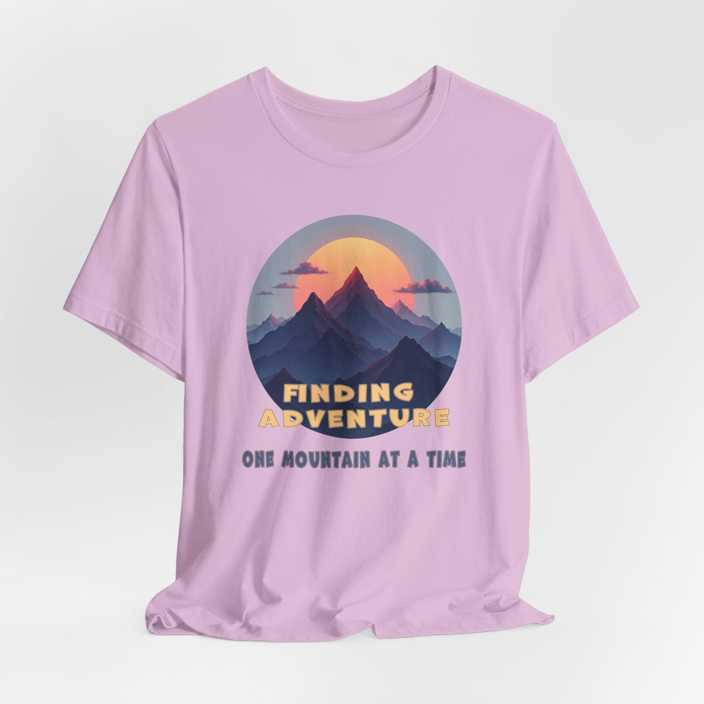 Adventure Seeking Unisex Jersey Tee - 'Finding Adventure' Mountain Design