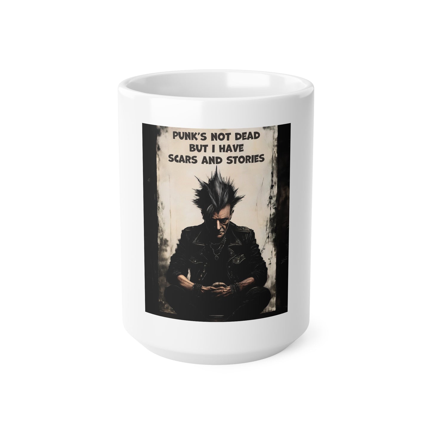 Punks Not Dead Retro Coffee Cup