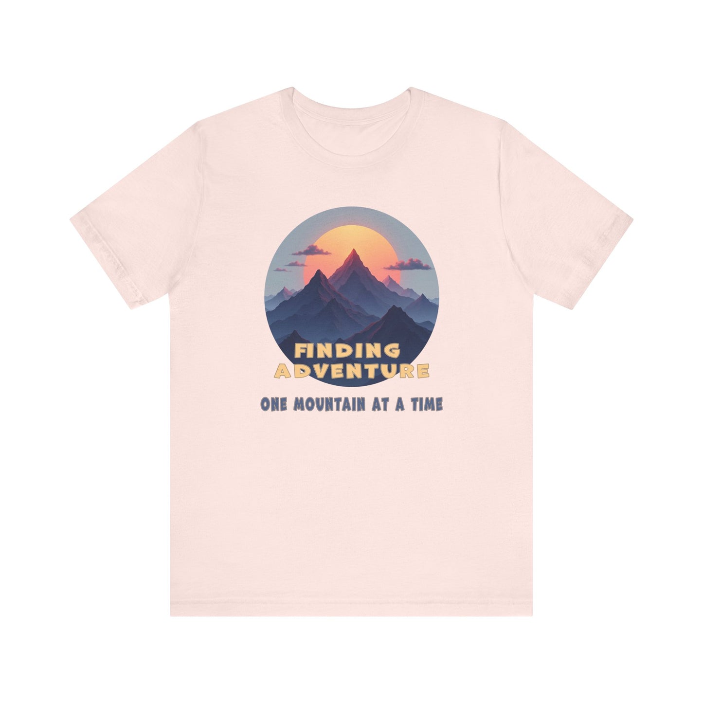 Adventure Seeking Unisex Jersey Tee - 'Finding Adventure' Mountain Design