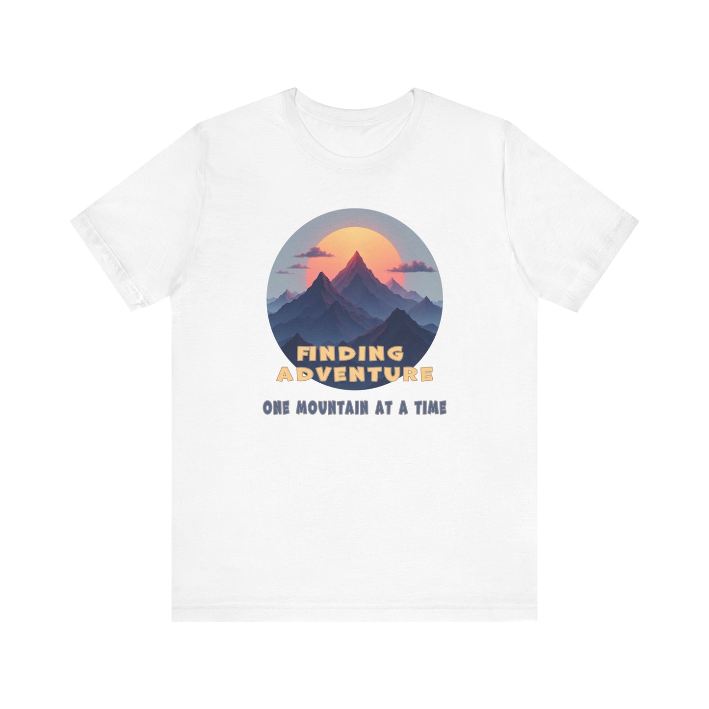 Adventure Seeking Unisex Jersey Tee - 'Finding Adventure' Mountain Design