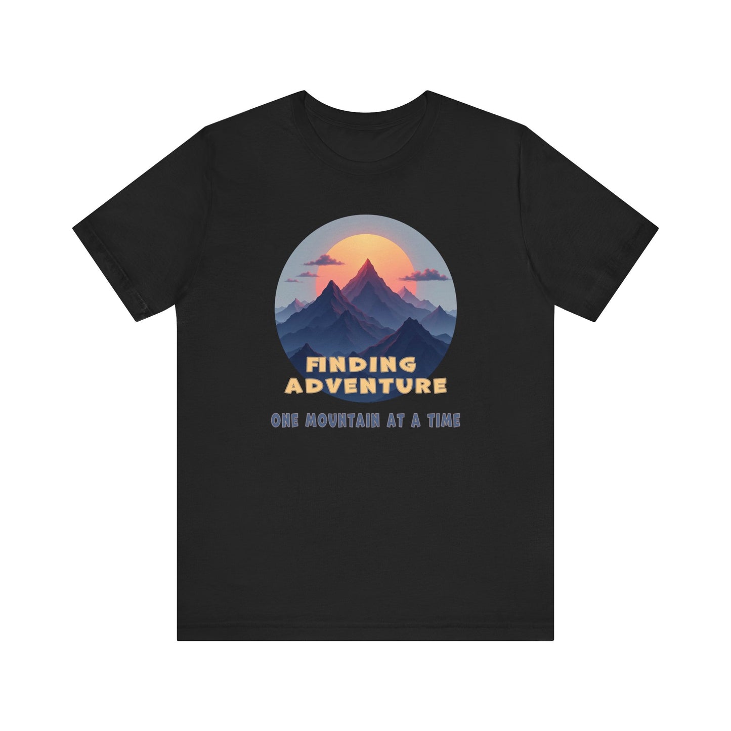 Adventure Seeking Unisex Jersey Tee - 'Finding Adventure' Mountain Design