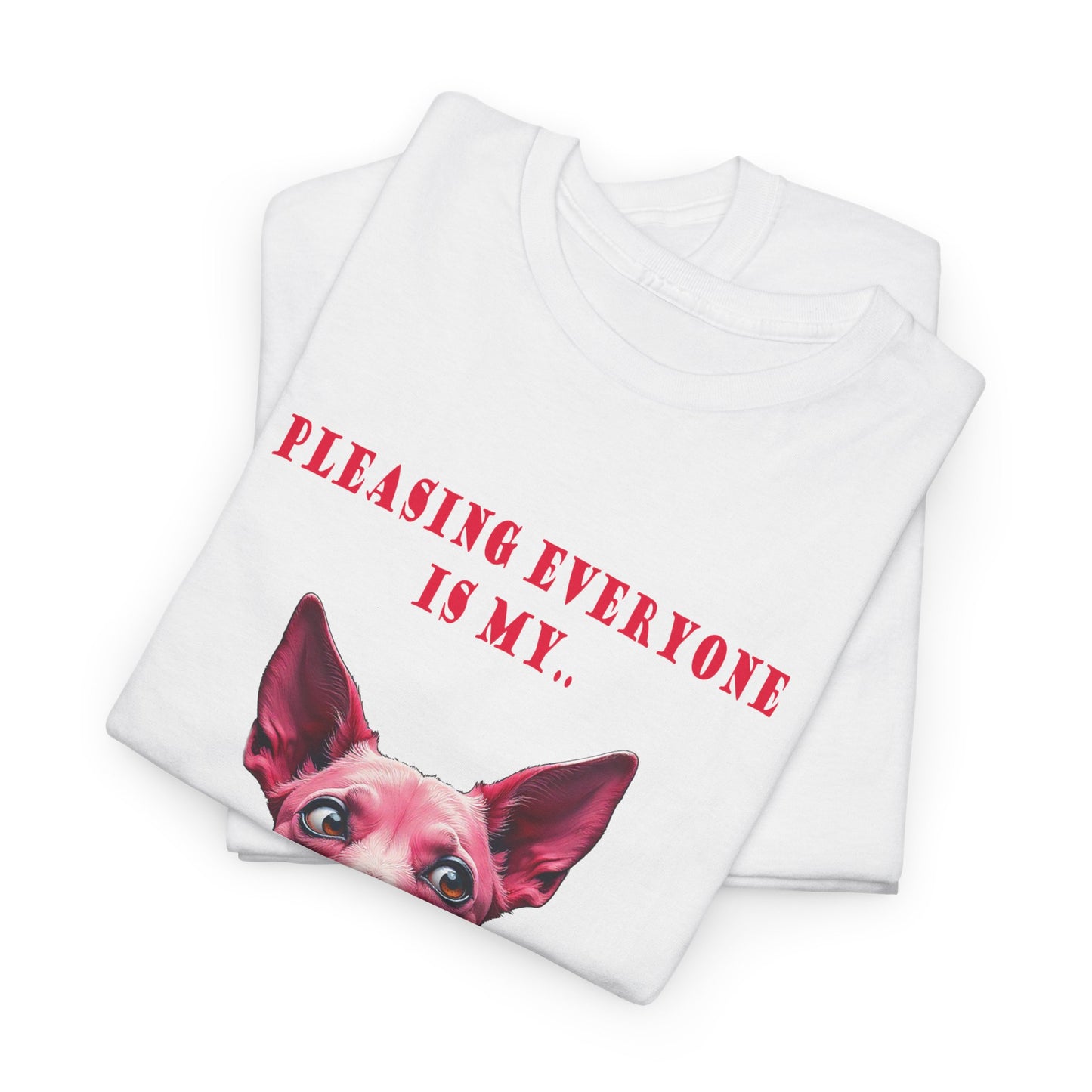 Funny Dog Lover T-Shirt, Second-to-Last Priority, Gift for Pet Owners, Casual Tee, Humorous Cotton Shirt