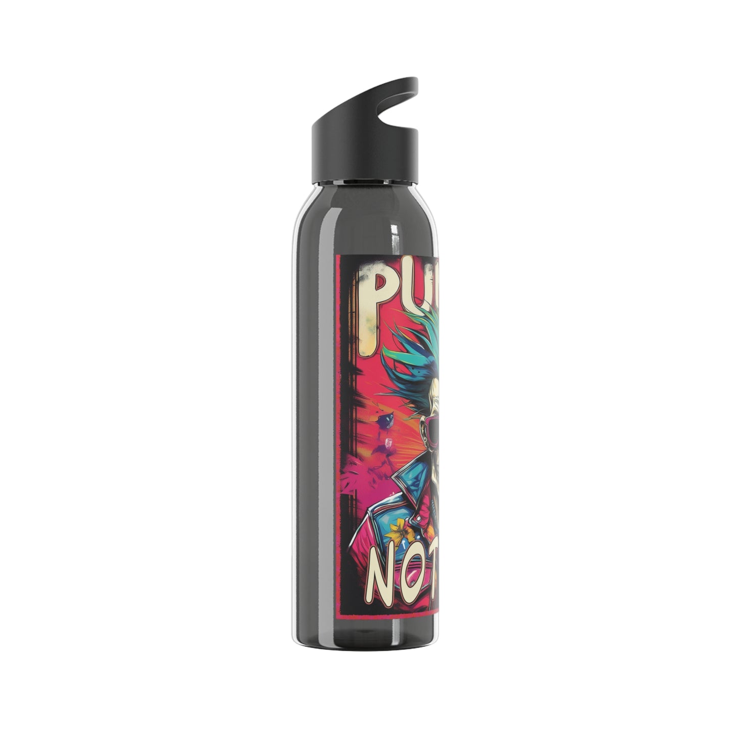 Punk Style Water Bottle - Bold Skull Design for Trendsetters