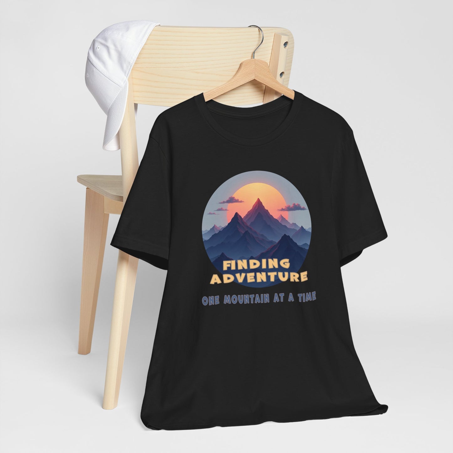 Adventure Seeking Unisex Jersey Tee - 'Finding Adventure' Mountain Design