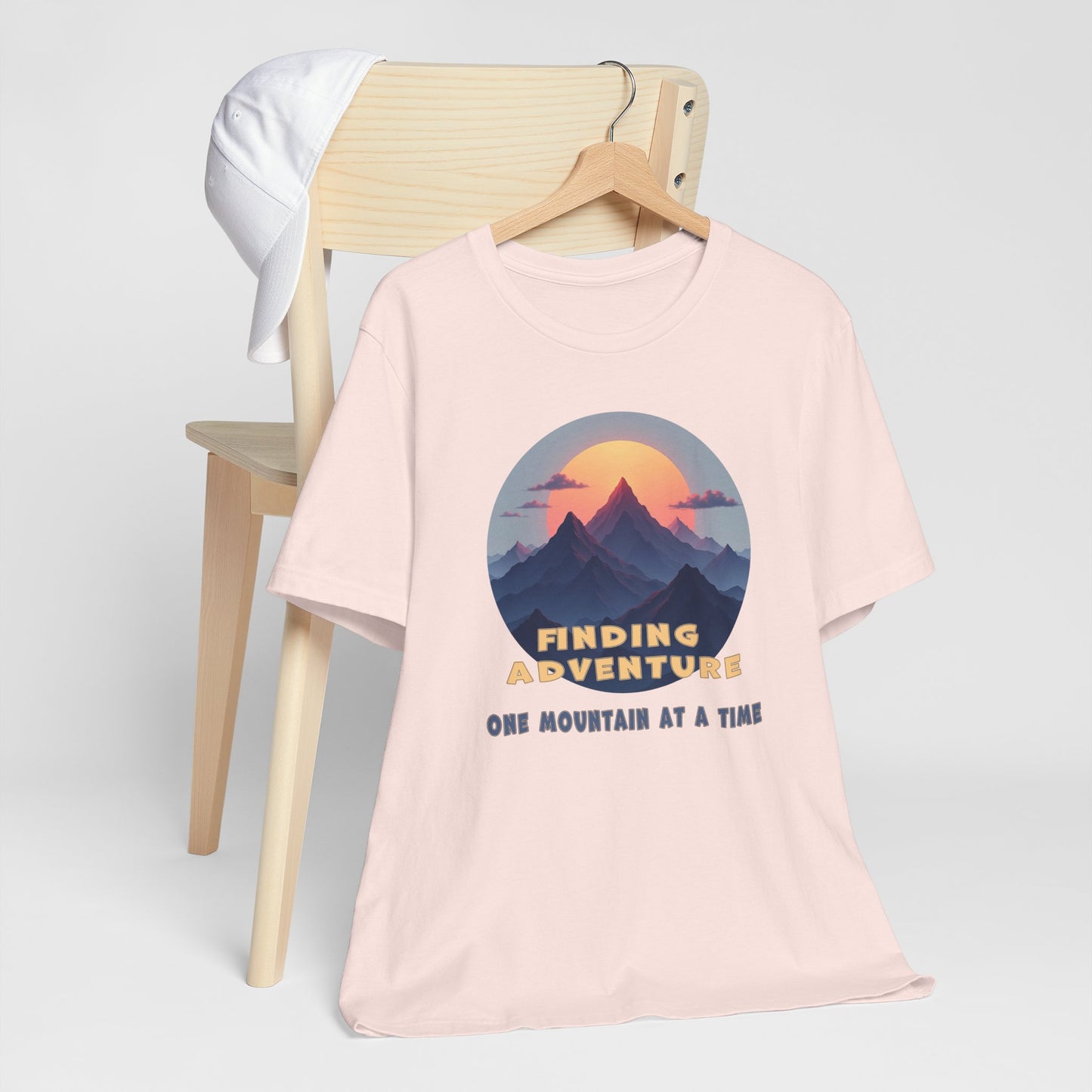 Adventure Seeking Unisex Jersey Tee - 'Finding Adventure' Mountain Design