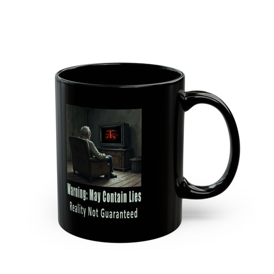 Warning: Brain Rot Inside - Dystopian Truth Mug - Punk, Anti-Media, Conspiracy