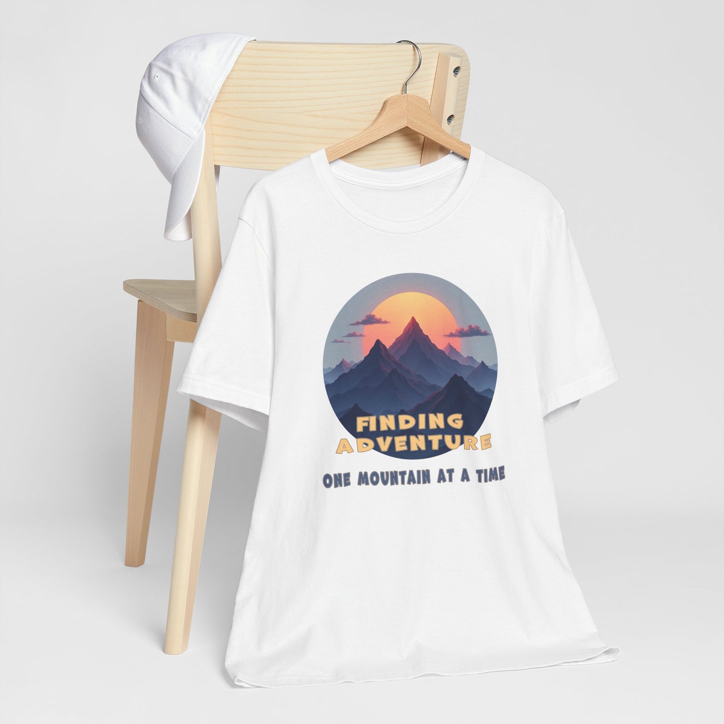 Adventure Seeking Unisex Jersey Tee - 'Finding Adventure' Mountain Design