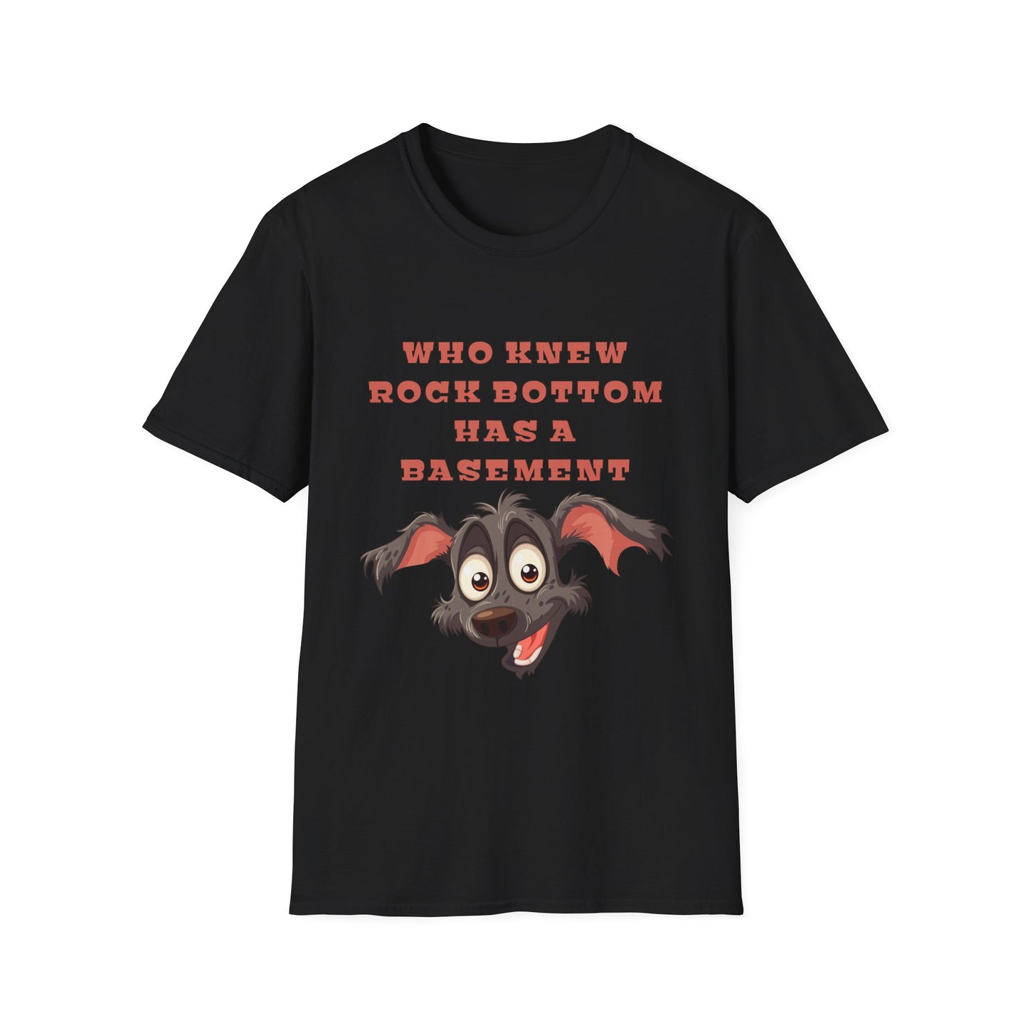 Funny Sarcastic Rock Bottom Shirt, "Who Knew" Humor Tee, Witty Graphic T-Shirt, Gag Gift for Friend