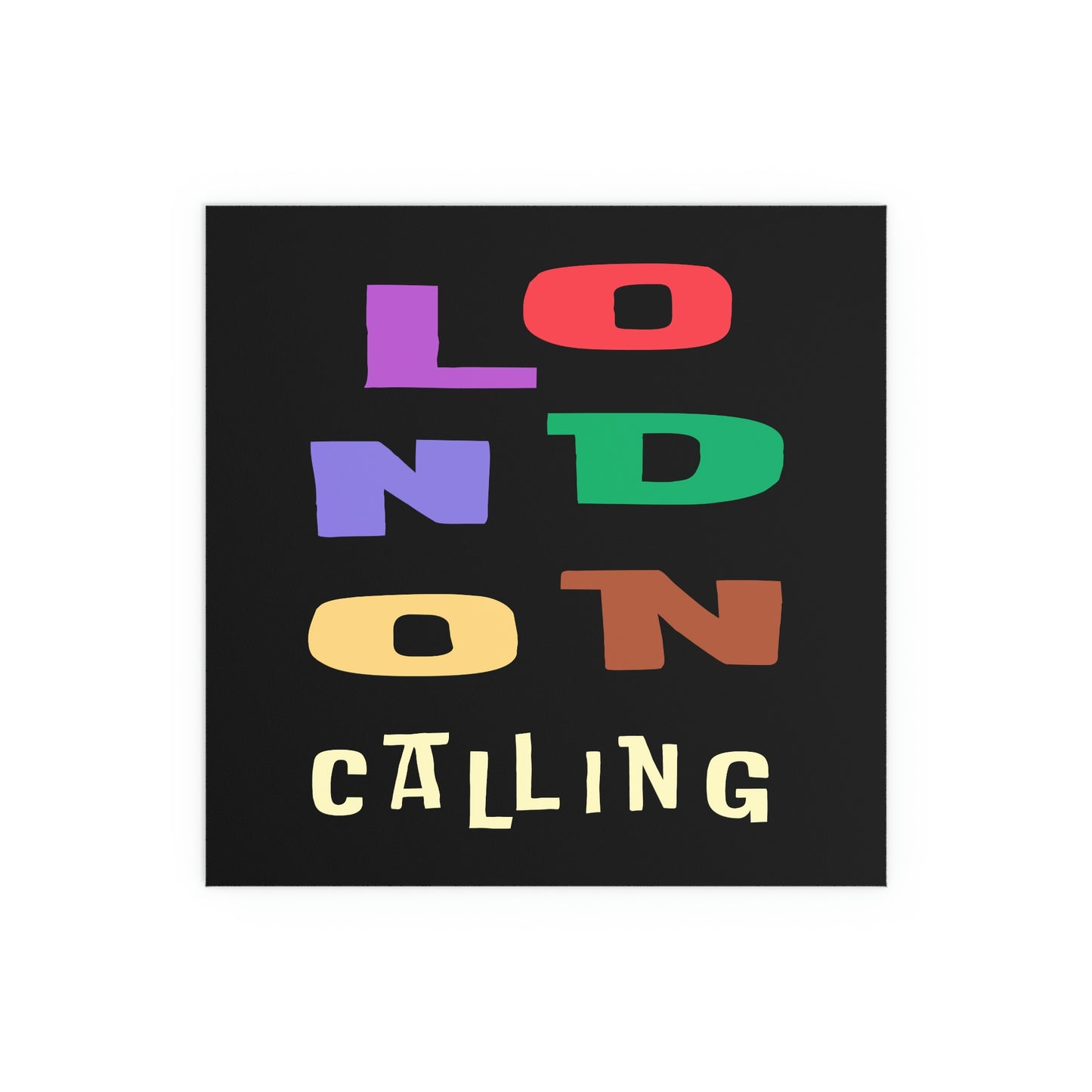 london calling in black